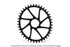 Garbaruk Direct Mount Cannondale MTB chainring (Boost)