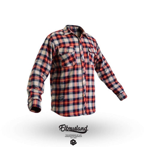 Elbrusland Red Yellow Flannel Shirt