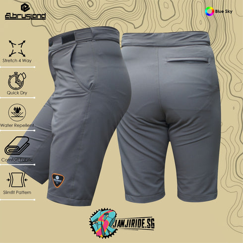 Elbrusland Natas Angin Dark Grey Shorts 2023