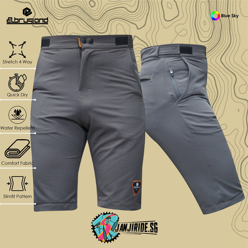 Elbrusland Natas Angin Dark Grey Shorts 2023